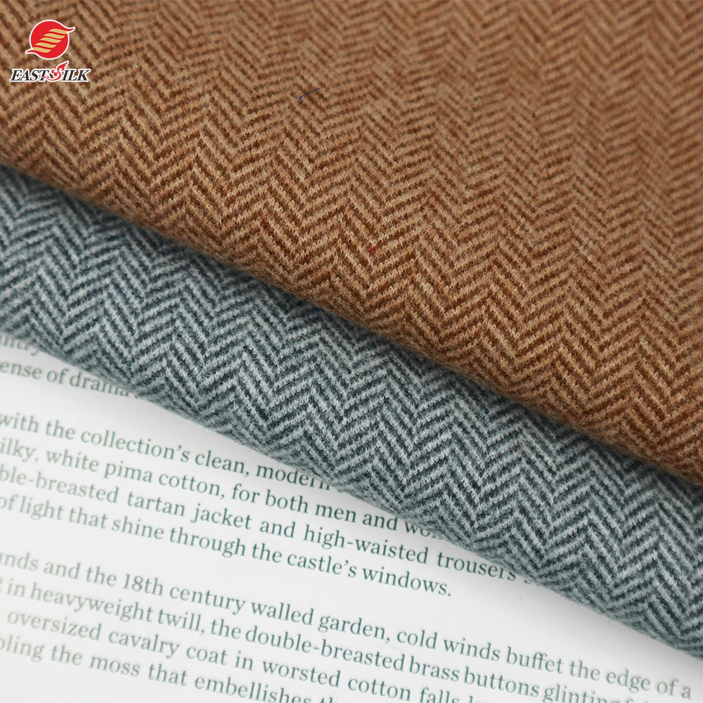 Wholesale Knitted 100% polyester Herringbone twill bonded polar fleece and TPU soft shell fabric for outdoor winter coat