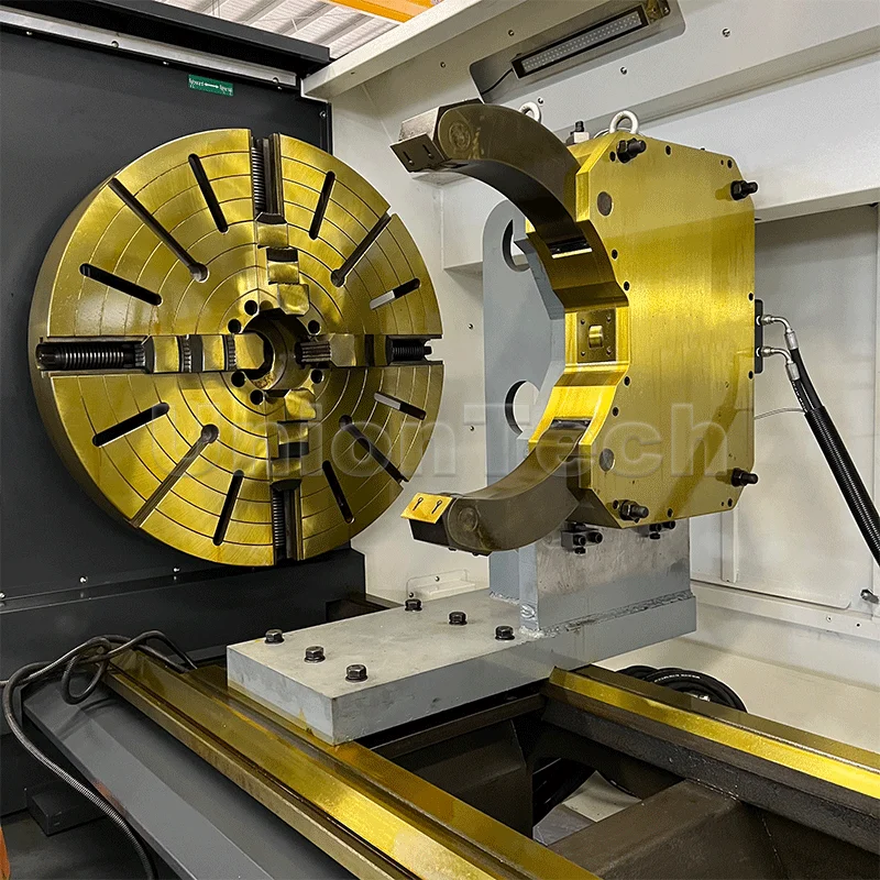 CK61125 cnc big lathe machine steady rest with SIEMENS controller