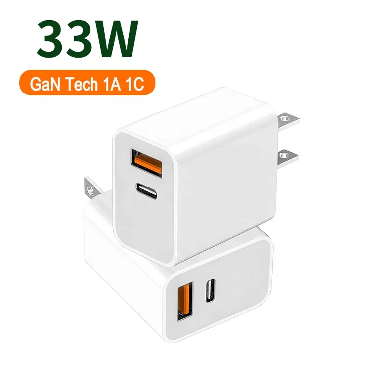 GaN Tech PD 33W 30W GaN PPS Fast Charger Adapter usb Mini USB C PD QC Wall Charger for Mobile Phone iPad Tablet iphone14