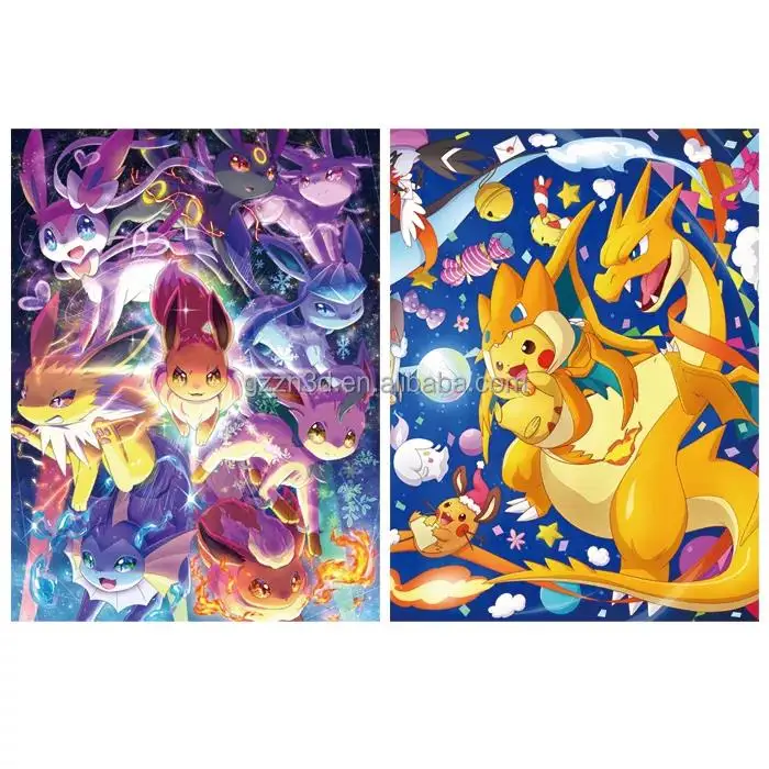 Оптовая продажа 3D флип линзовидный аниме постер PET/PP пластиковая 3D печатная картина флип-эффект модель