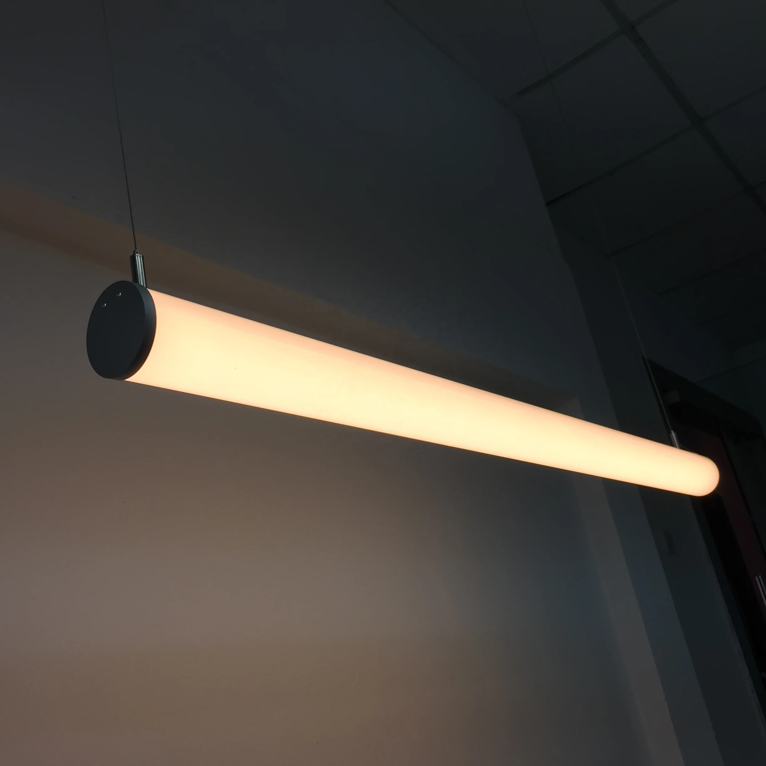 rgb controller+App+WI-FI hanging pendant light led tube light  30w 35w Led Linear Pendant for bar room and commercial