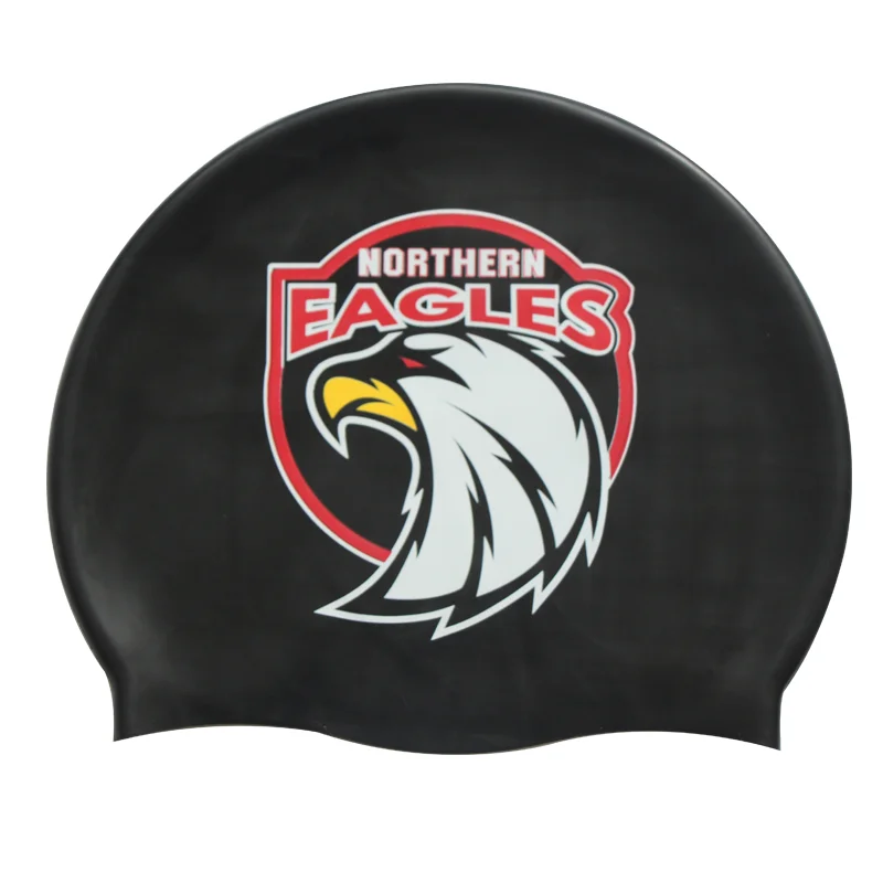 
waterproof silicon custom printed molded swim cap 