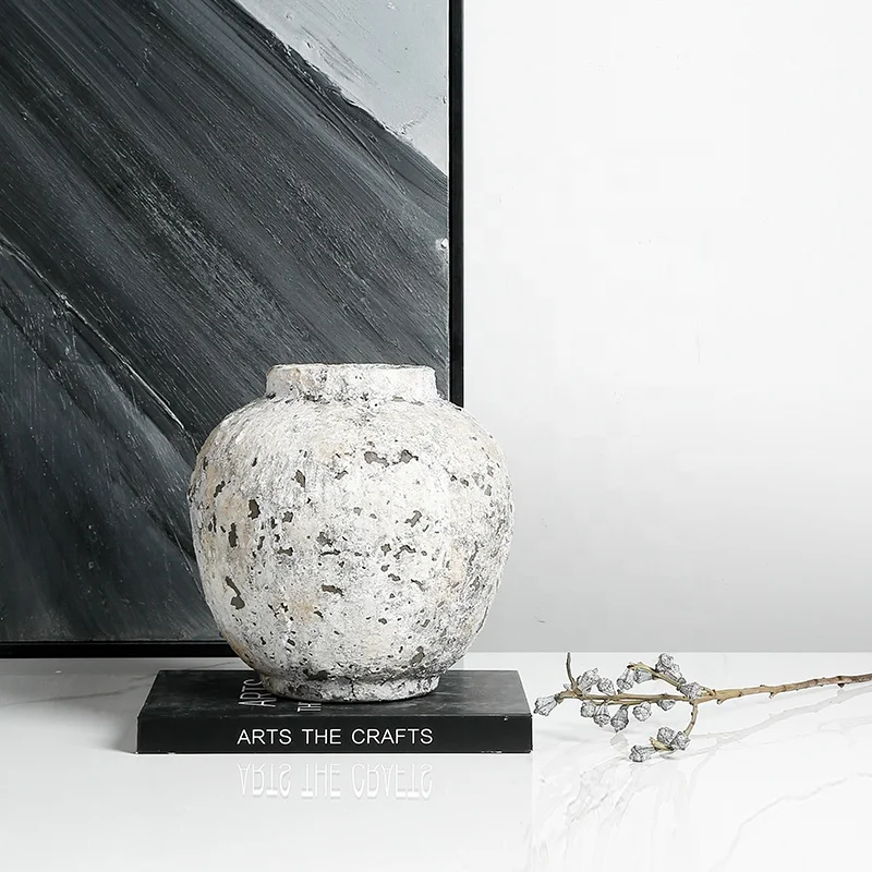 Керамическая ваза Flolenco Wabi-sabi аксессуары для украшения дома цветов настольный декор гостиной керамическая