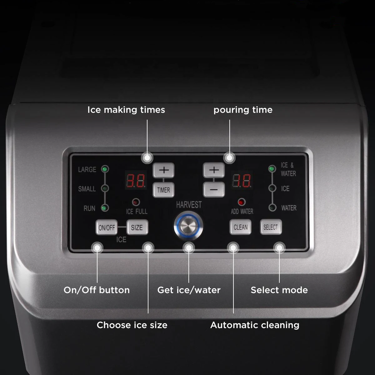 Ice Block Making Machines Countertop Water Dispensers Bullet Nugget Ice Maker Machine For Commercial Home Business Automatic