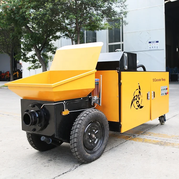 Small Stationary Auto Concrete Hydraulic Pump Concrete Pump Truck For Sale  Concrete Pump Trailer Price