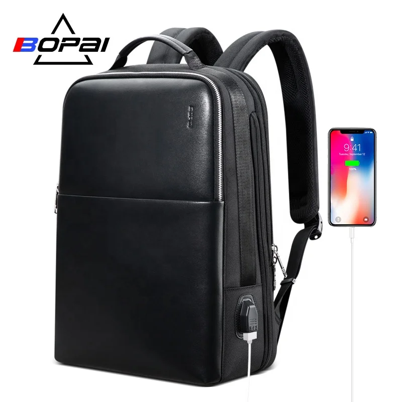 
BOPAI new design 2020 minimalist anti-theft expandable casual waterproof sport backpack 