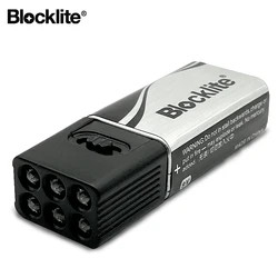 30 PCS/Box Patent Products Removable 9V Battery LED Blocklite Flashlight Torch Mini Flashlight for Outdoor Camping