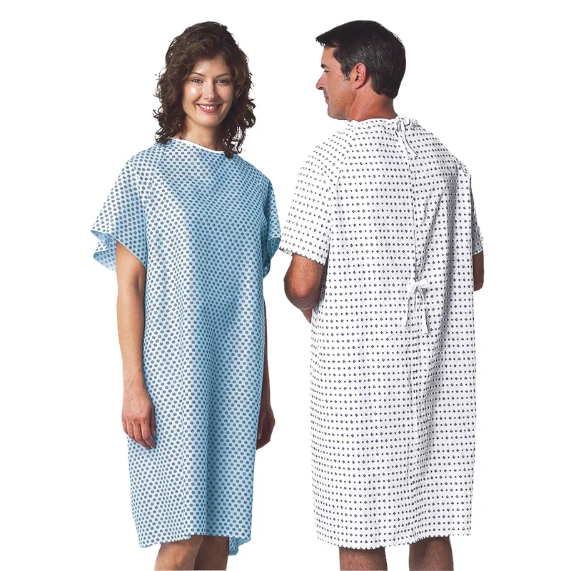 2021 Classic Short Sleeve Hospital Clothing Patient Gown hospital gown for patient