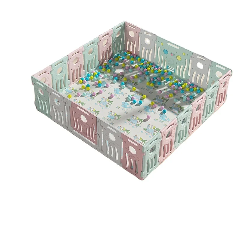 New Arrival Foldable Indoor Plastic Fences for Kids Children Slide for sale Baby Safety Playpen