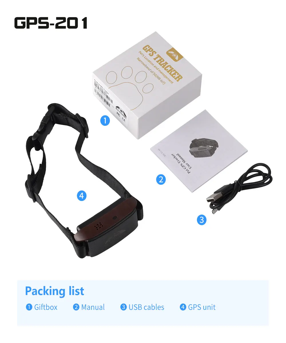 Coban Wholesale Dog GPS Tracker  Factory Price Portable Collar Tracking Device Cell Phone Number  Location Pet Finder