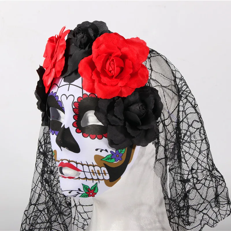 New Arrival Multi color Day of the Dead gothic mask Halloween mask