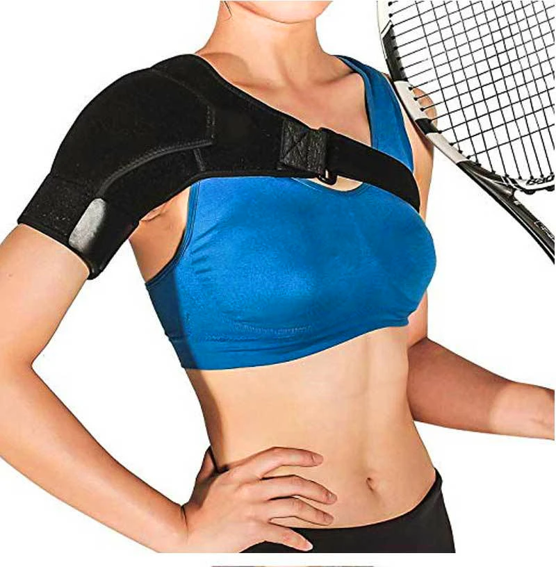 Custom Logo Neoprene Breathable Shoulder Protection Sports Compression Adjustable Belt Shoulder Support Braces