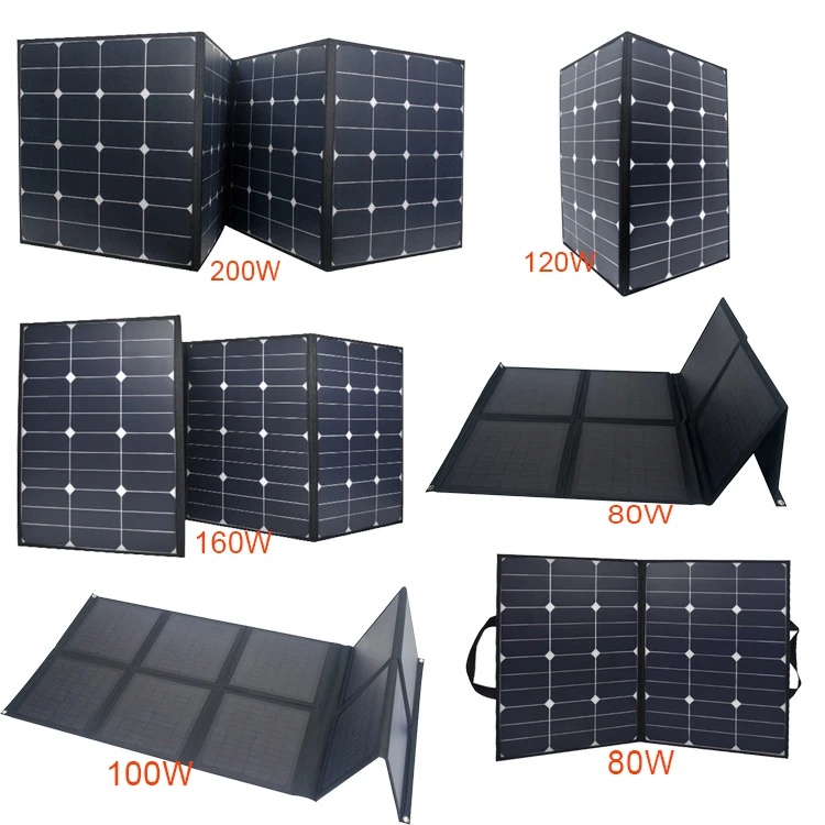 Customized 5/12v mini monocrystalline silicon flexible black etfe 15/10/45/50/60/40/120/300 w watt foldable solar panel