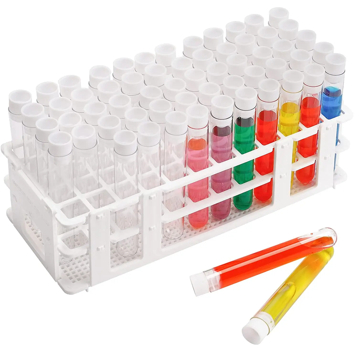 60 Holes Centrifuge Tubes Racks Plastic Test Tube Rack For Scientific  Beads Liquid Spice Seed Storage Party Decorations