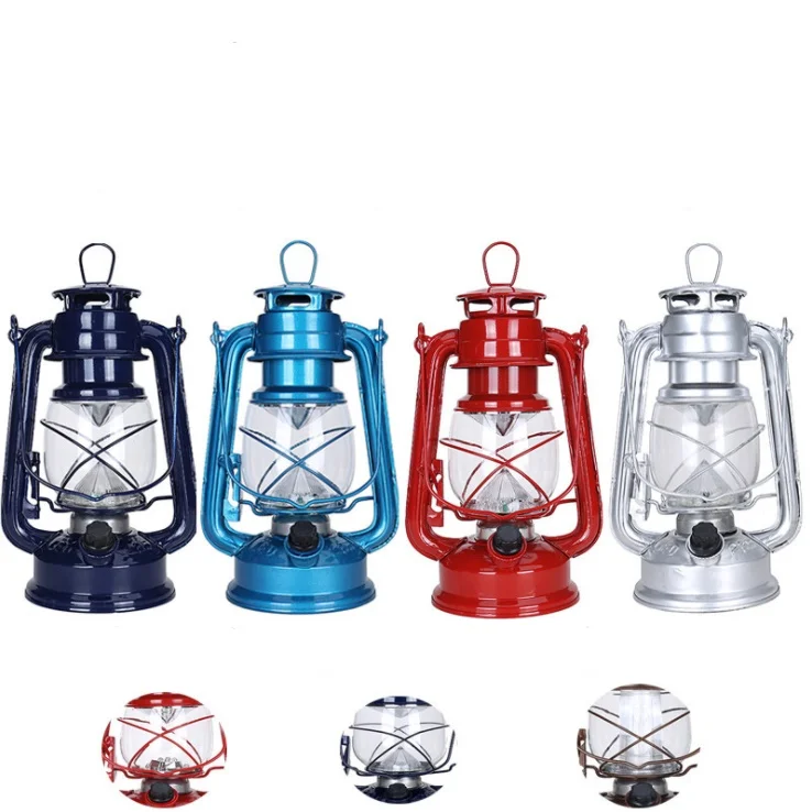 
Retro LED kerosene lamp battery lantern white light LED hanging lamp decoration lamp light camping 