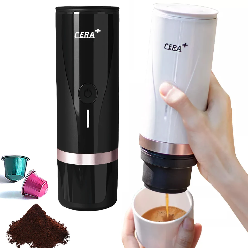 CERA+ portable coffee maker portable pod coffee maker mini automatic espresso  handpress Nespresso pod portable coffee machine