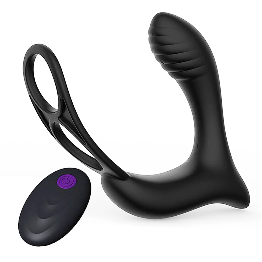 YPM Adult Silicone Male Vibrator Prostate Massager Sex Toy Cock Ring Anal Vibrator Butt Plug For Men Prostate Massager
