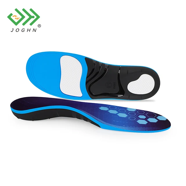JOGHN Custom Shoe Insole PU 3.5cm Arch Support Orthopedic Insoles For Shoes Orthotic Insoles