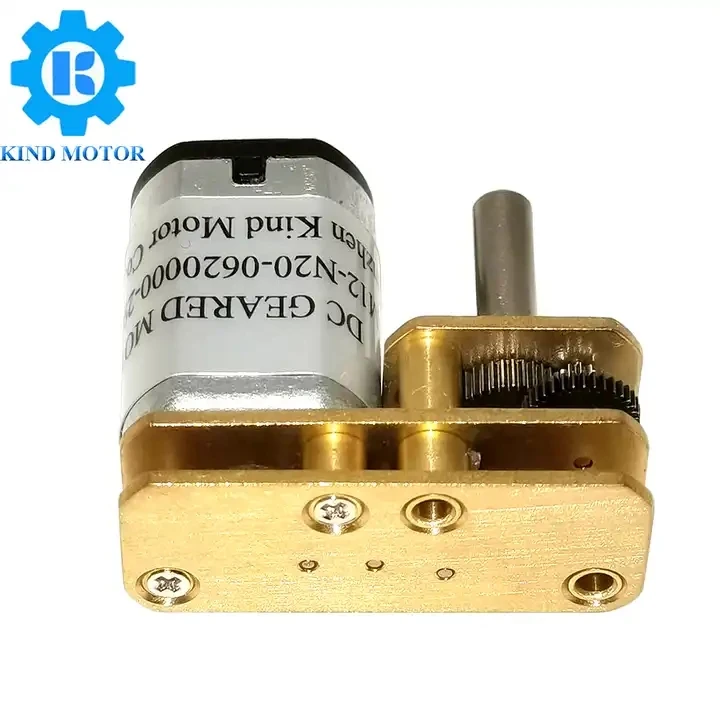 High Torque Low rpm GM24-N20VA N20 U-type Parallel Shaft Metal  6v 12v DC Gear Motor with 24mm Metal Gearbox