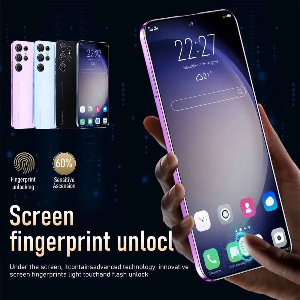 SmartPhone S23 Ultra 6.8 HD 5G Celulares 16GB+1TB Dual Sim 6800mAh 48MP+72MP Unlocked Mobile Phones Original Android Cell Phone