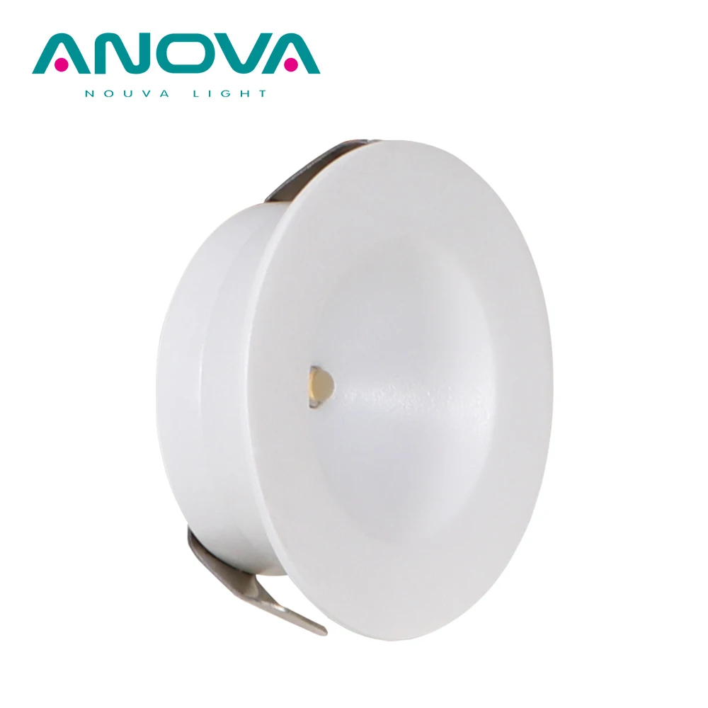LED under cabinet lights 1w wide beam angle anti glare recessed slim cabinet spotlight downlight