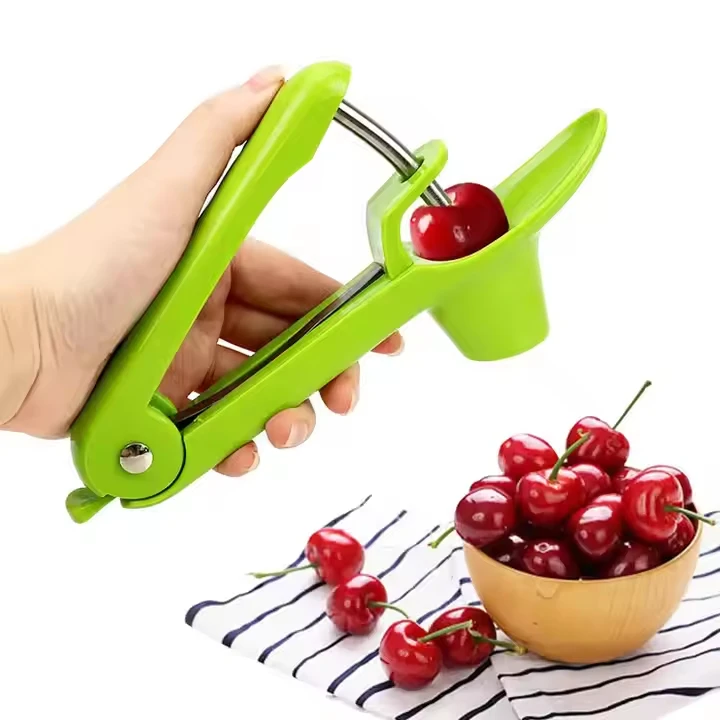 Olive Seed Remover Tool with Space-Saving Lock Design Cherry Pit Remove Machine