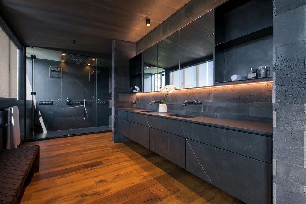 High end custom supplier cheap price modern japanese style mdf solid wood Storage kitchen cupboard design