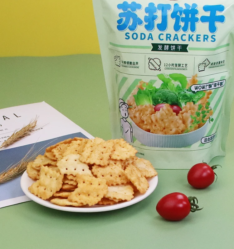 150g  rice cream crackers  Onion saltine soda cracker biscuits Crisp multigrain biscuits