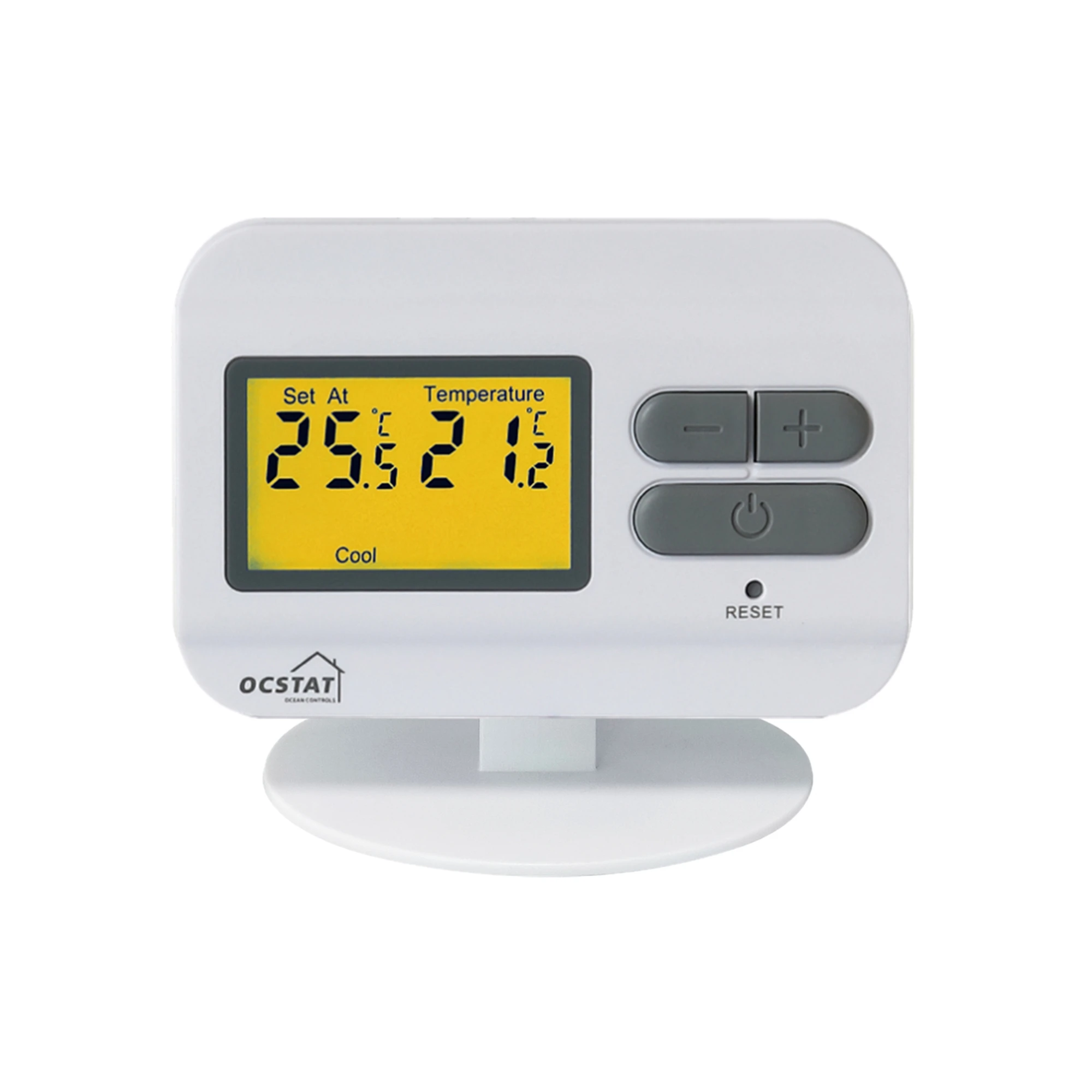 Wireless Non Programmable Heating Room Thermostat White Hotel Home OEM ODM