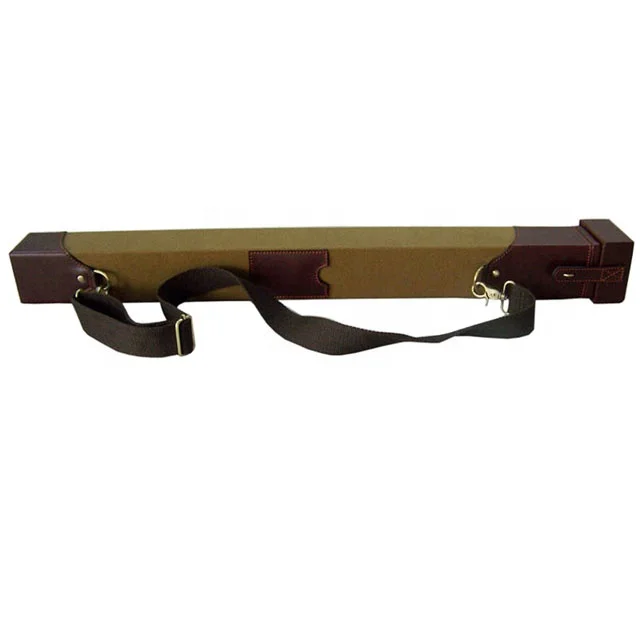 HIBO Premium quality waterproof canvas leather fly fishing rod tube