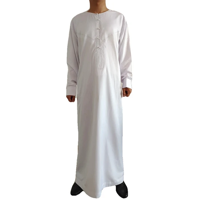 Новинка для мусульманского праздника Рамадан молитва мусульманская мода длинный рукав мужской халат для мужчин