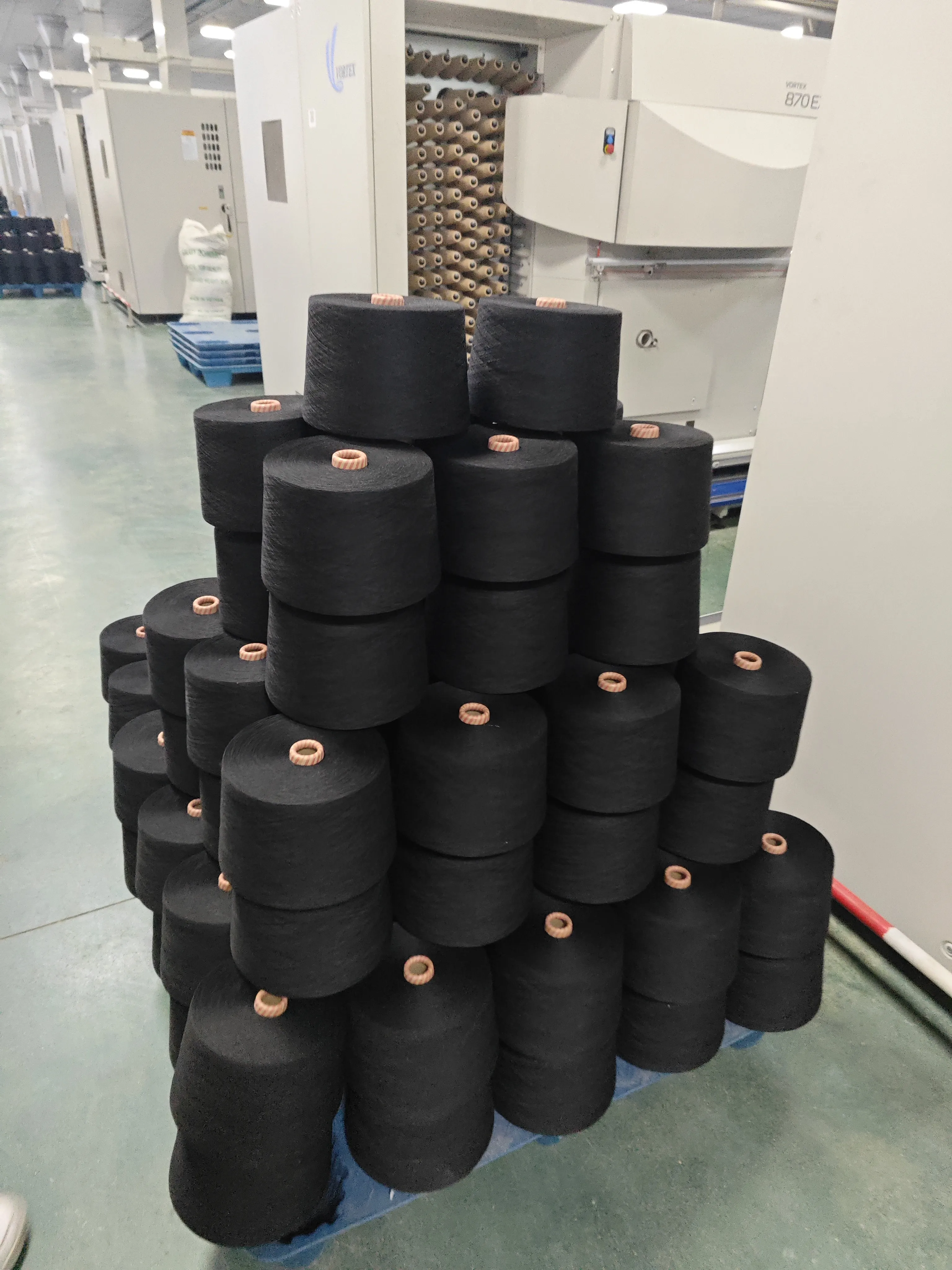 60S меланжевая пряжа полиэстер DTY хлопок как