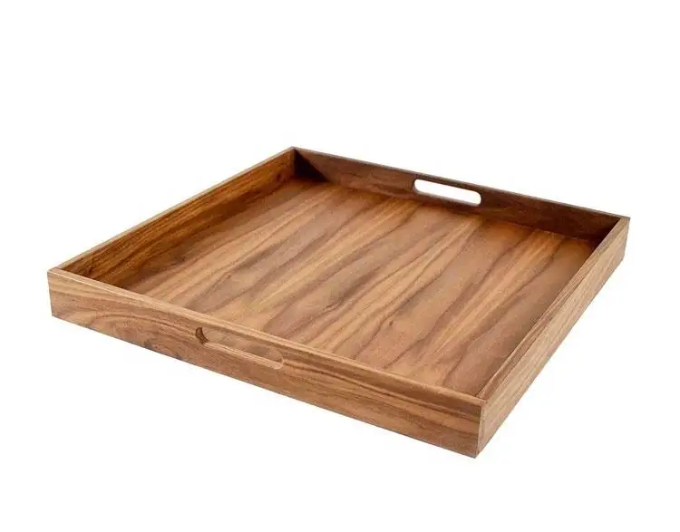 Manufacturer sells well High Quality Bamboo Tray Serving Tray with Handle