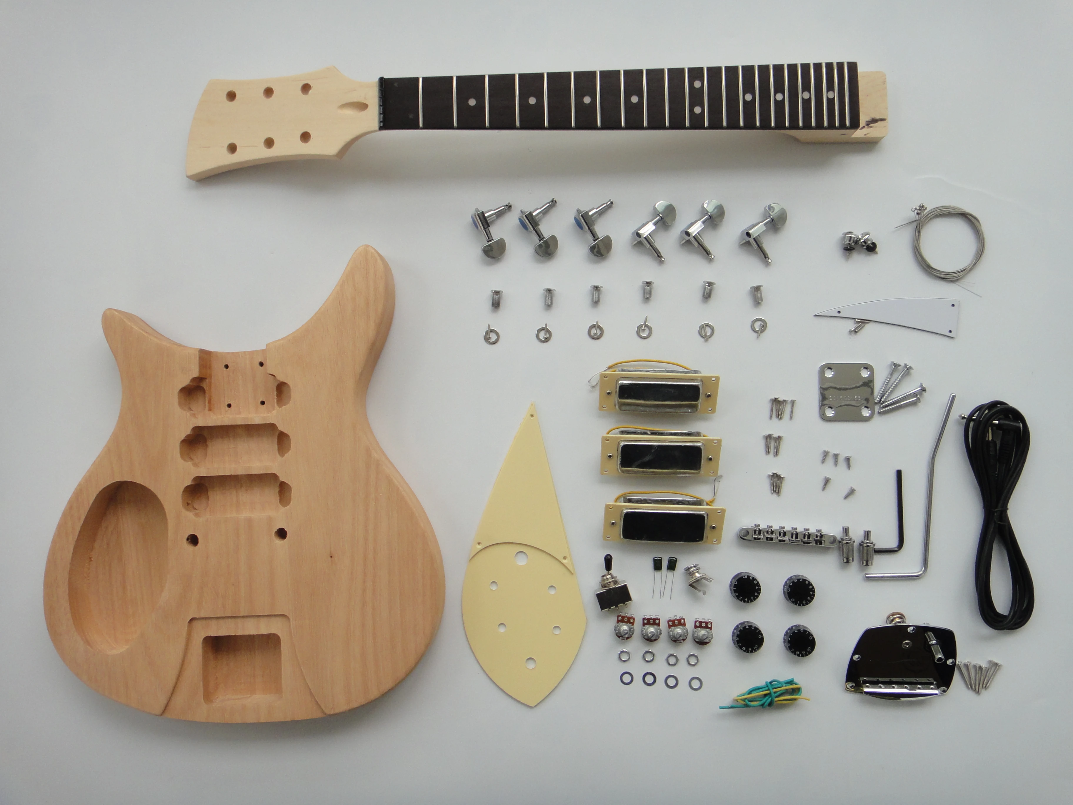 Afanti customized Mahogany body tremolo bridge left handed build your own DIY guitar kit