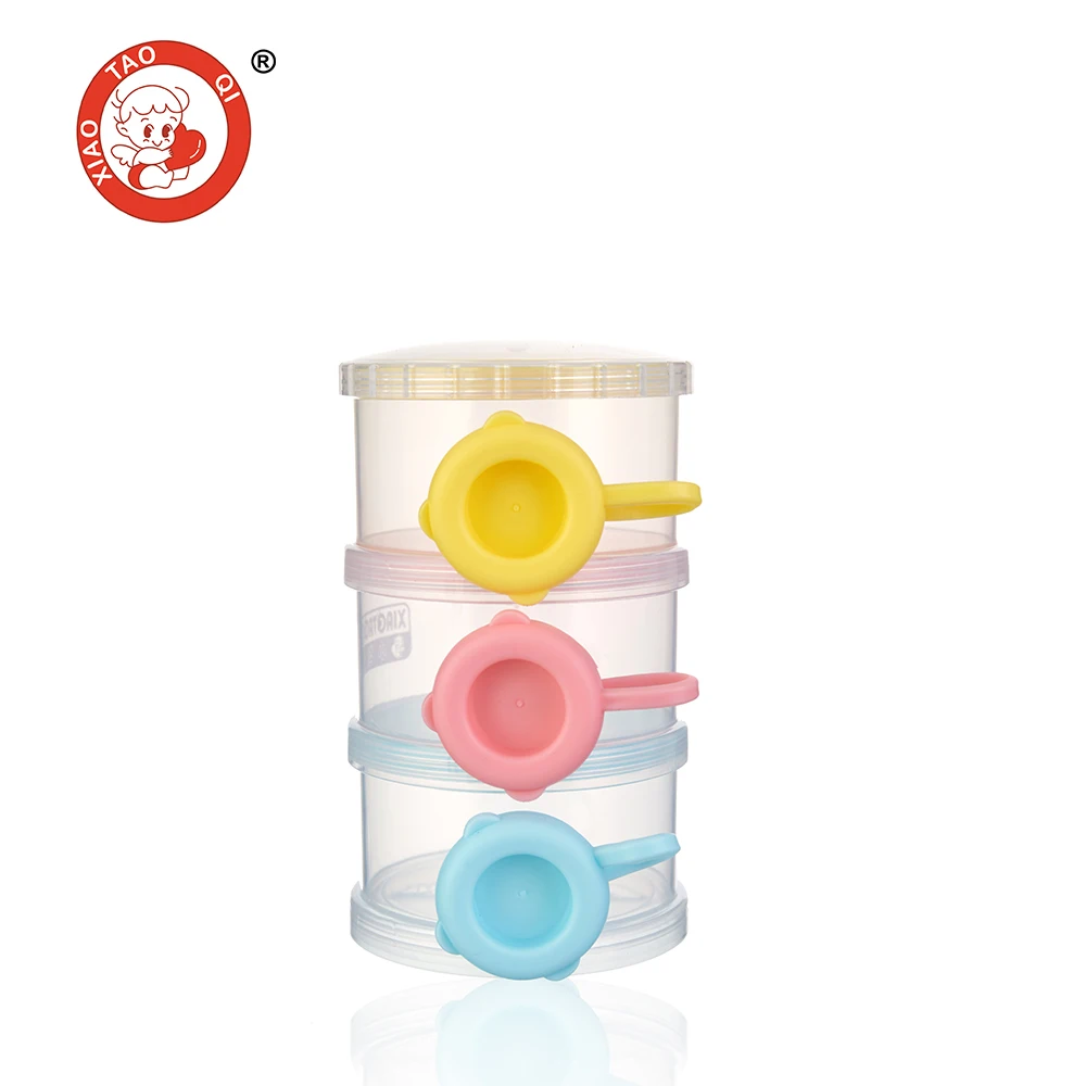 Portable PP Plastic Formula Dispenser Box Baby Milk Powder Storage Container