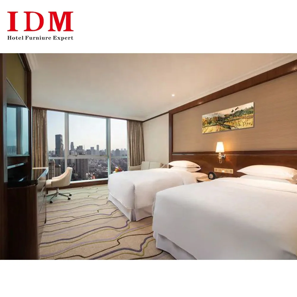 Custom Latest Hotel Bedroom Furniture Set Guest Room Hotel Bed Room Furniture Bedroom Set Full Set