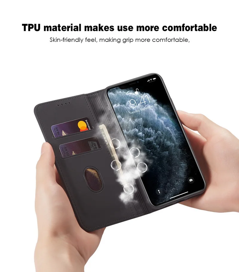 Suitable for iPhone 14 mobile phone leather case iPhone 13 new mobile phone shell for Samsung S22 skin-feeling flip cover A13