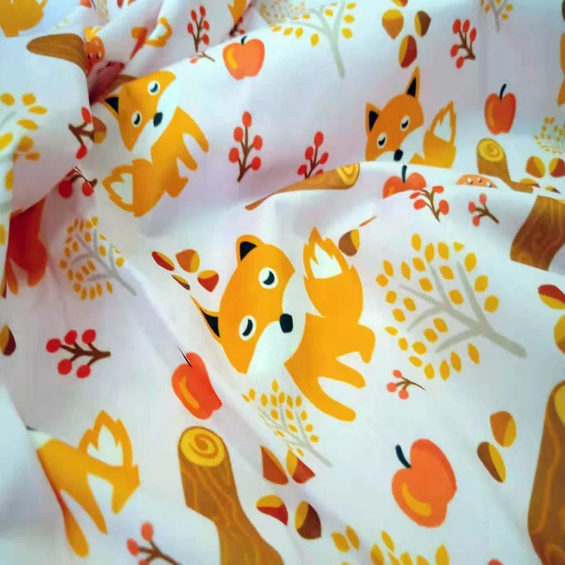 
Waterproof Water Repellent Printed PUL Fabric For Baby Diaper Wet Bag Custom Printed PUL 