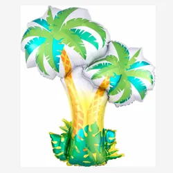 Tropical Coconut Tree Birthday Party Decoration Cartoon Foil Balloon