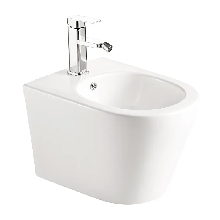 European Porcelain Bathroom Wc Bidet Bowl Sanitary Ware Wall Hung Toilet Rimless Ceramic Set with
