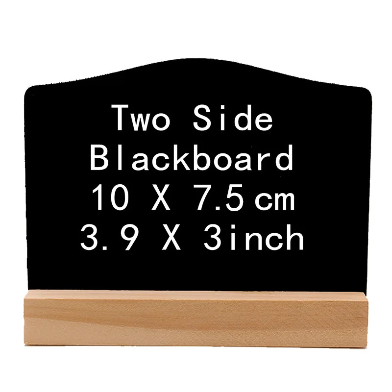 Bar home decoration wooden double-sided small blackboard writing message board