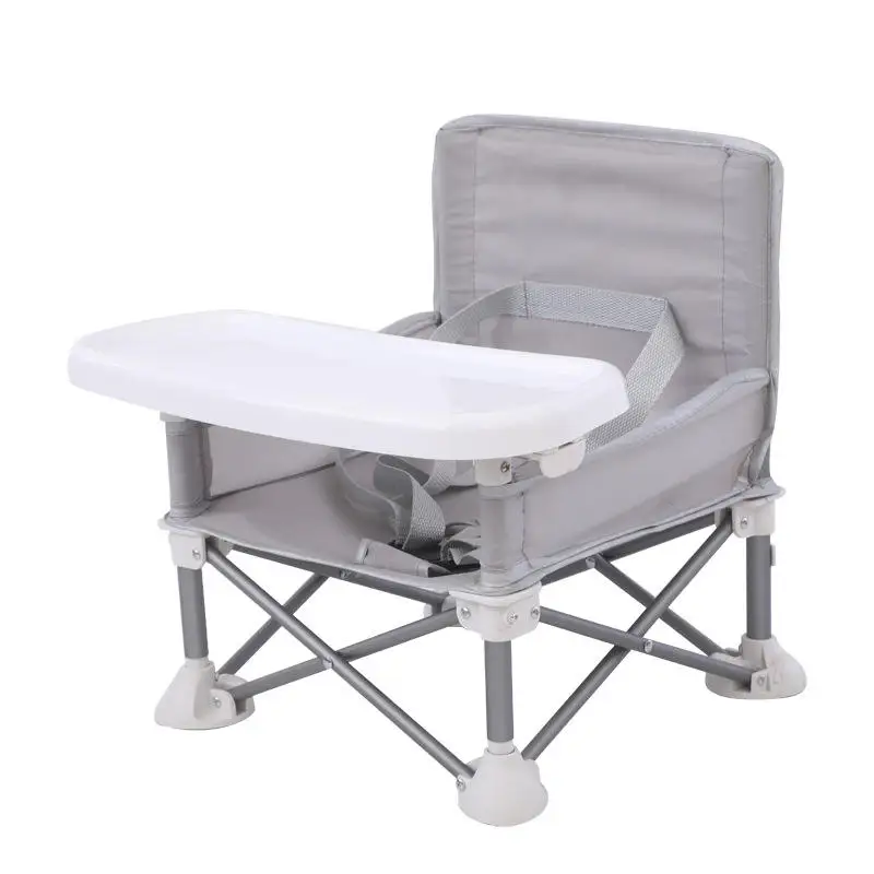Feeding Portable Baby Booster Chair Alloy and Oxford fabric Folding Travel Baby Chair Genre of Baby Chairs