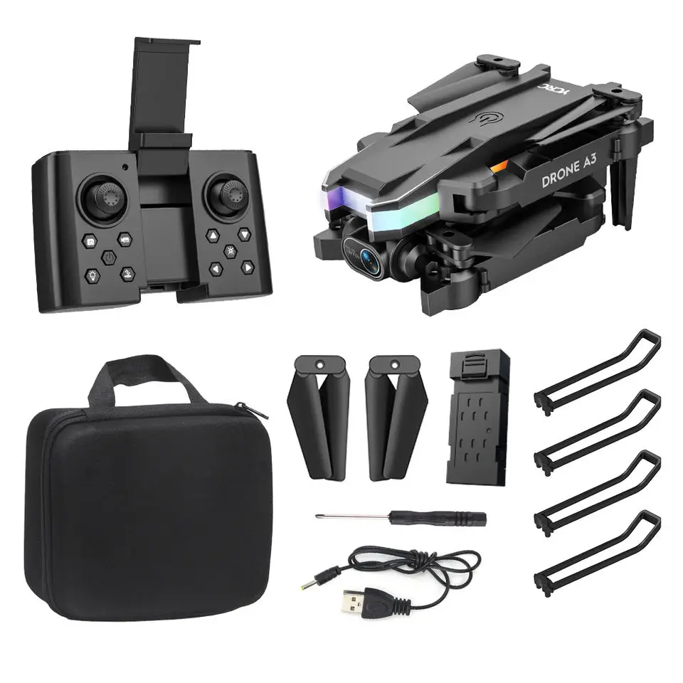 A3 Dropshipping 360 Degree 4k High-definition Rotating Remote Control Folding Drones Outdoor Aerial Photography Shooting UAV
