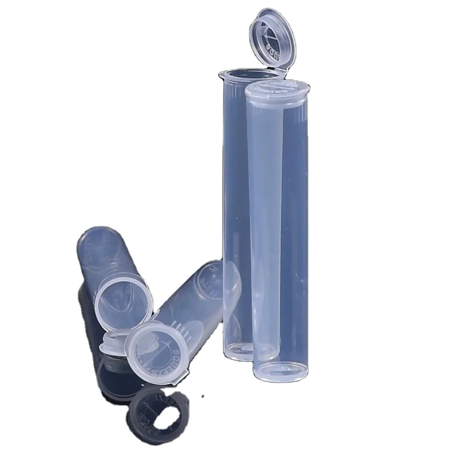 Fast Shipping Wholesale 72mm Transparent Plastic Tubes Top Clear Cylinder Tube Container Packaging With Lid