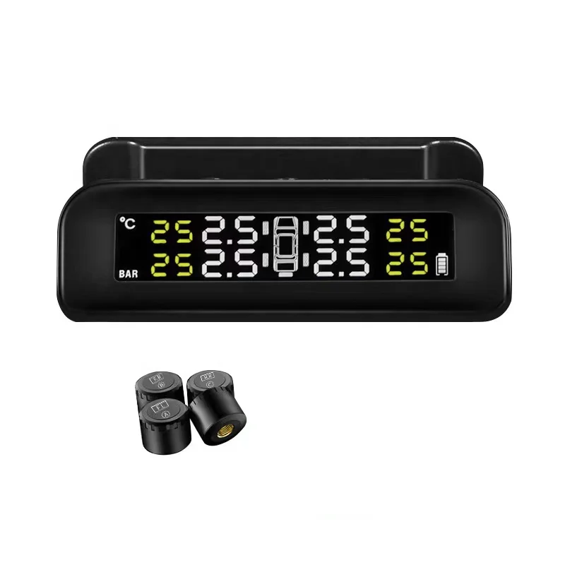 NEW style TPMS solar tire pressure monitoring with German Infineon chip