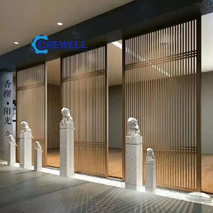 easy mounting retro style ss mirror PVDF moveable screens room dividers for lounge