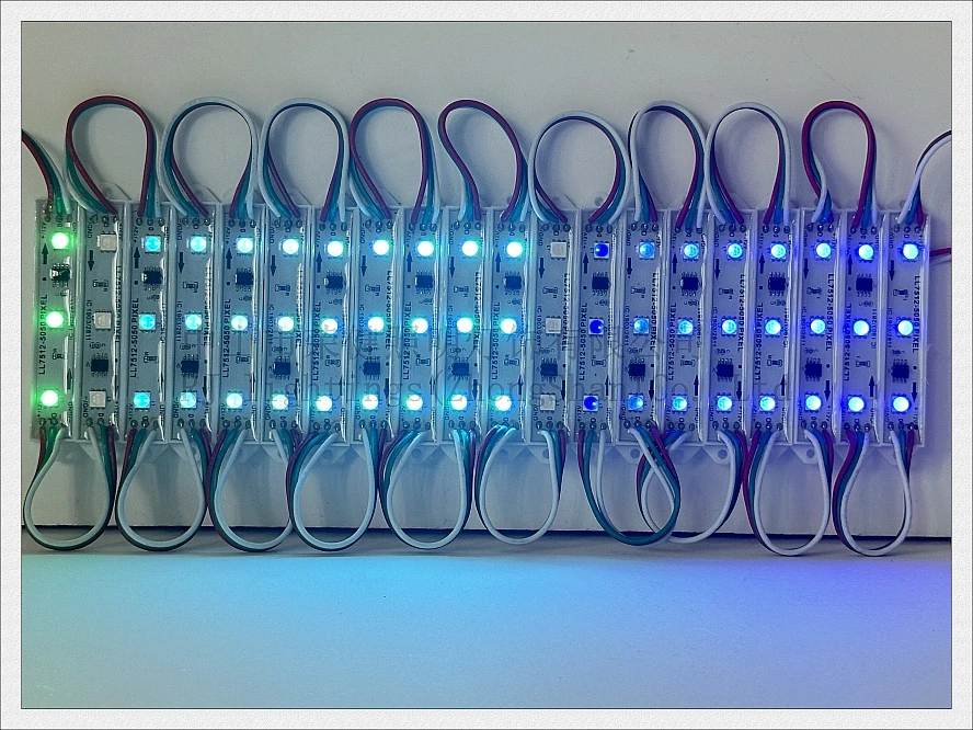 LED Module WS2811 Magic Addressable SMD 5050 LED Back Light Module DC12V 3 Led WS 2811 Full Color in Stock Ready to Ship