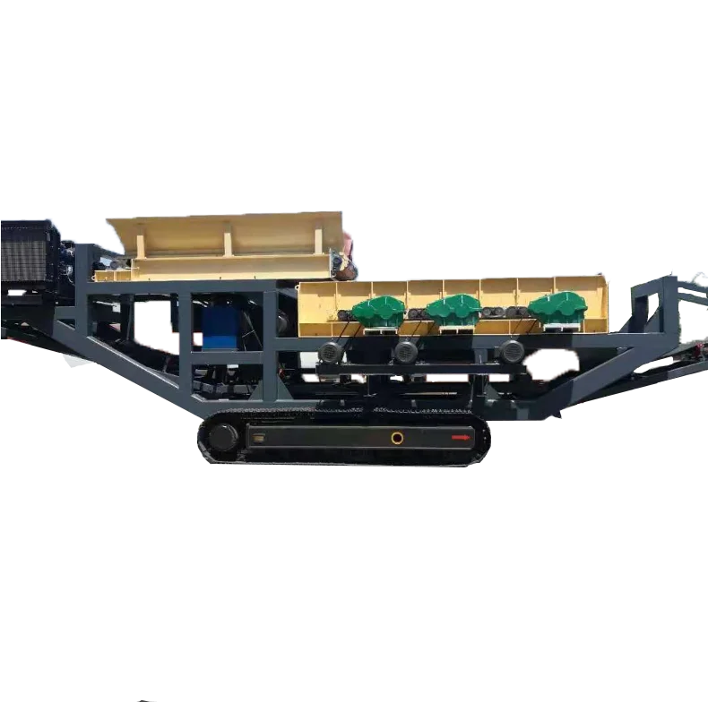 Crawler type Model 1860 earth rock separator,debris separator,roller screen window
