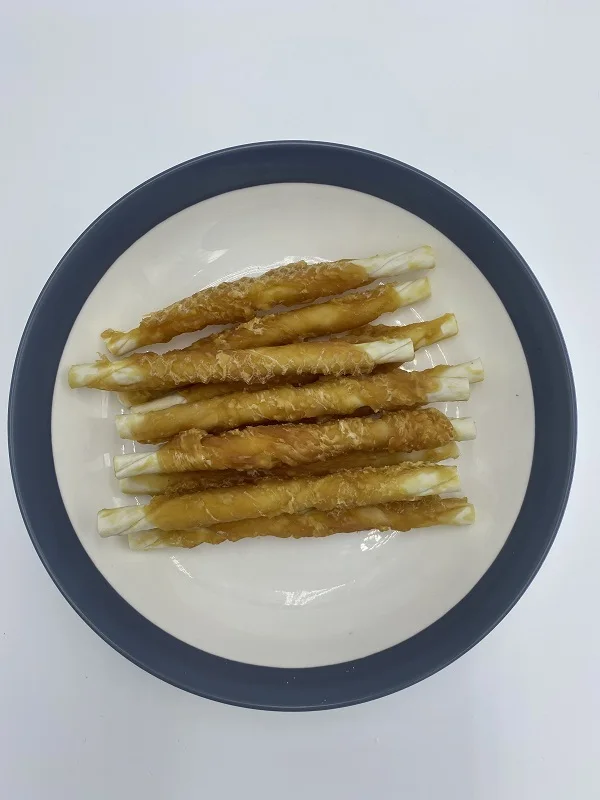 Натуральные чипсы для утки и мяса собак отбеленные палочки из воловьей кожи жевательные органические