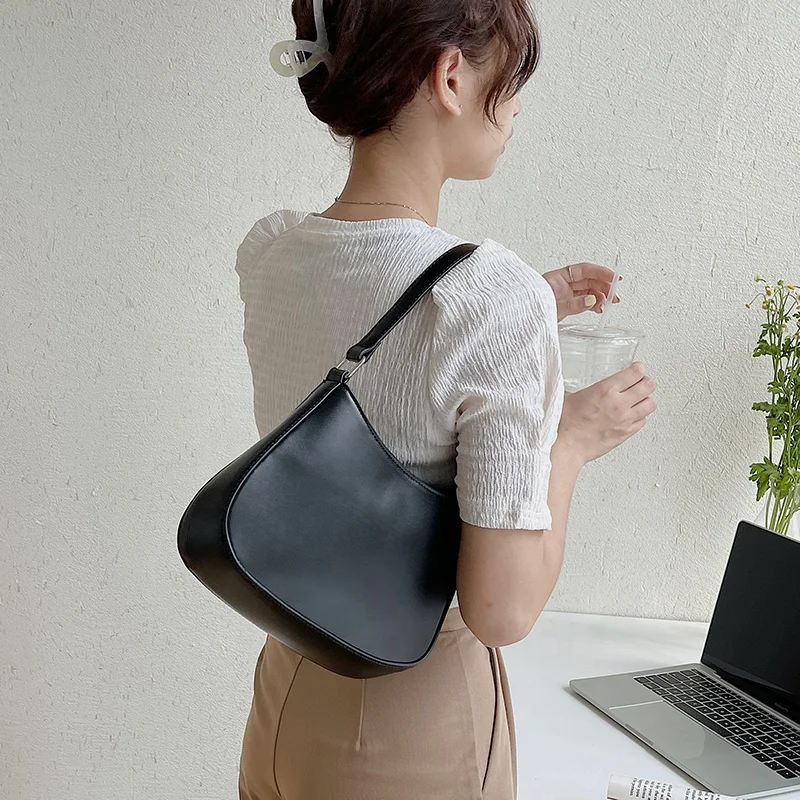 Custom logo designer irregular ladies hand bags fashion simple easy elegant PU high quality Korea style handbag